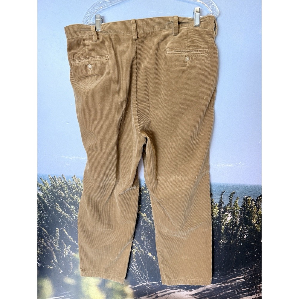 Vintage Ralph Lauren POLO Andrew Pant, two-pleat corduroy Brown 38x30 USA - Picture 2 of 4